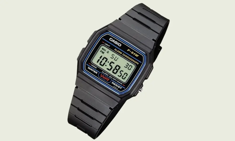 A Casio F-91W