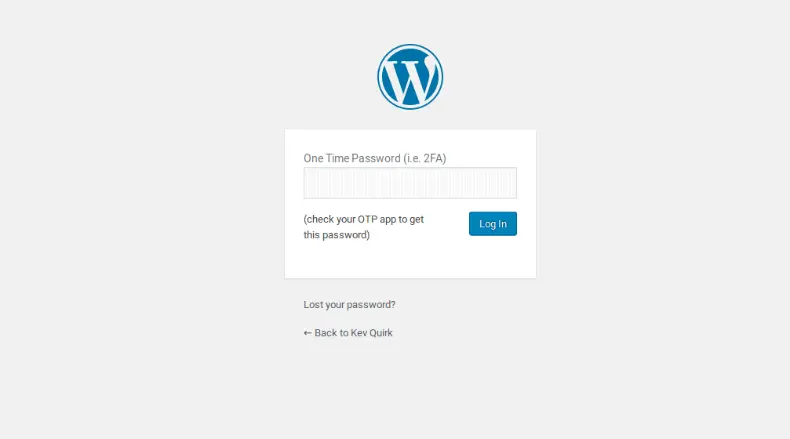 WordPress 2FA